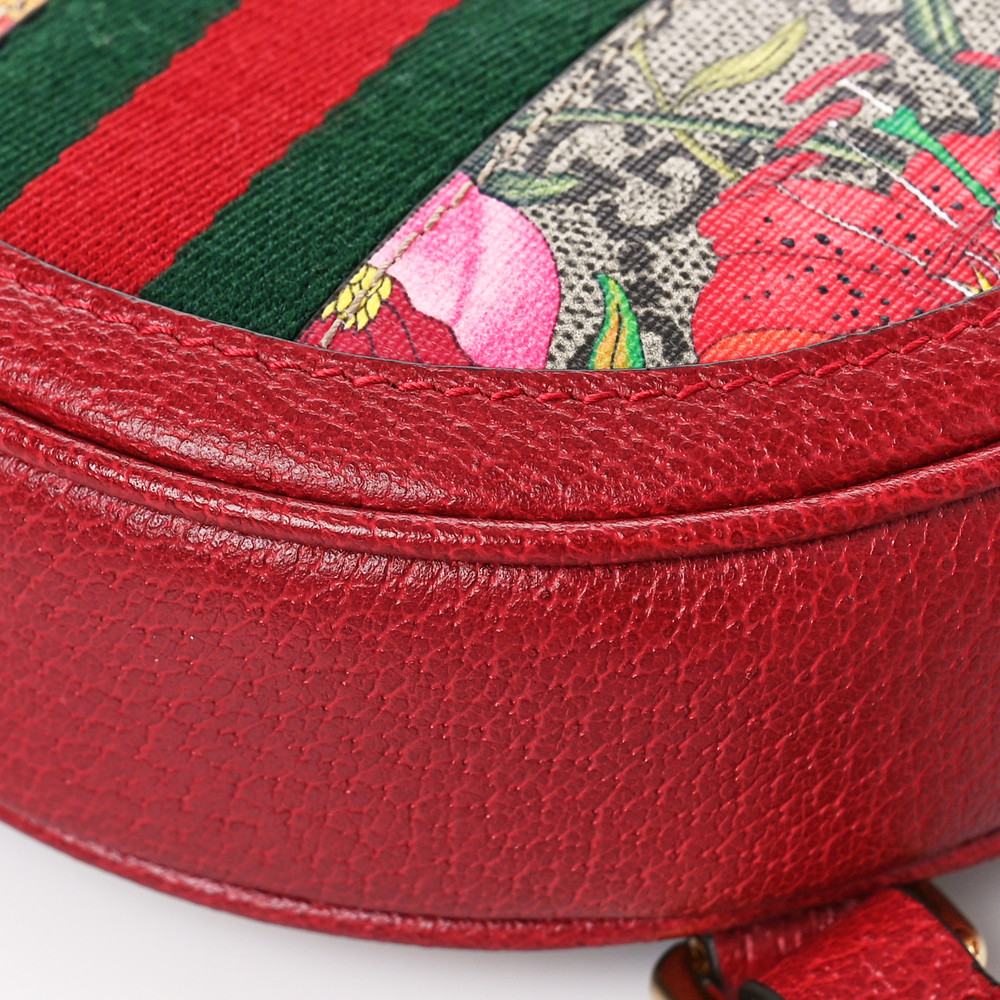 Gucci Gg Supreme Web Flora Mini Ophidia #72276G58 - Picture 8 of 8